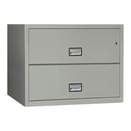 Phoenix Safe International Phoenix Safe Lateral 38" 2-Drawer Fire and Water Resistant File Cabinet, Light Gray - LAT2W38LG